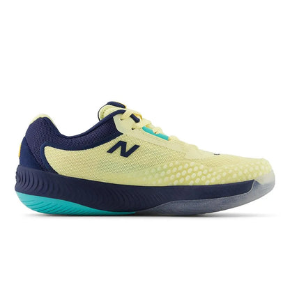 Women's FuelCell 996v6 B Width Tennis Shoes Parchment and Navy