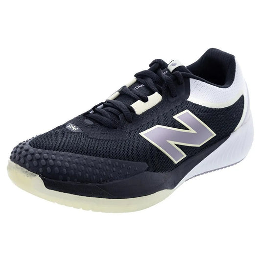 Women's FuelCell 996v6 B Width Tennis Shoes Black and White-Footwear-New Balance-WCH996P6B-F24-X1-Tennis Express