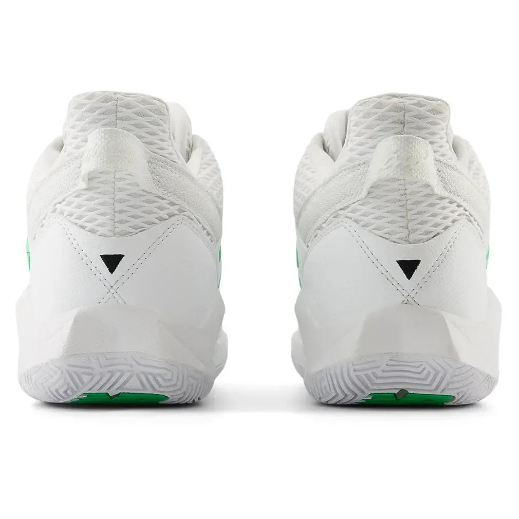 Women's Coco CG2 D Width Tennis Shoes White and Green Apple