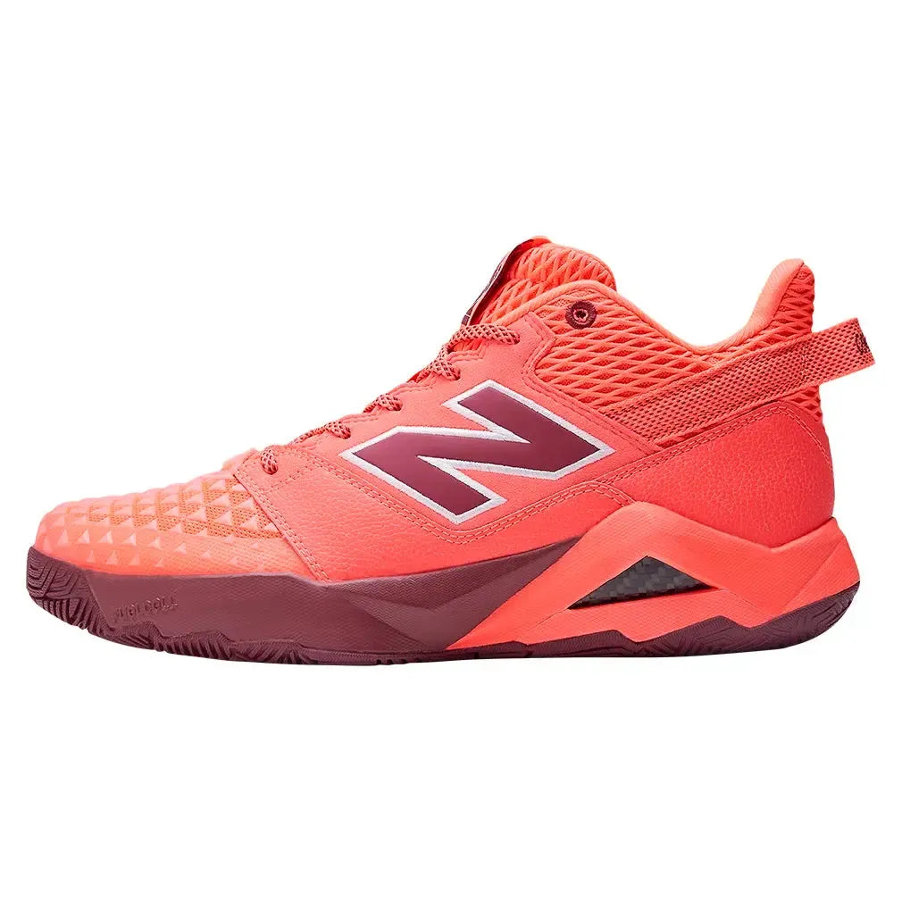Women's Coco CG2 B Width Tennis Shoes Urgent Red and Monarch Burgundy