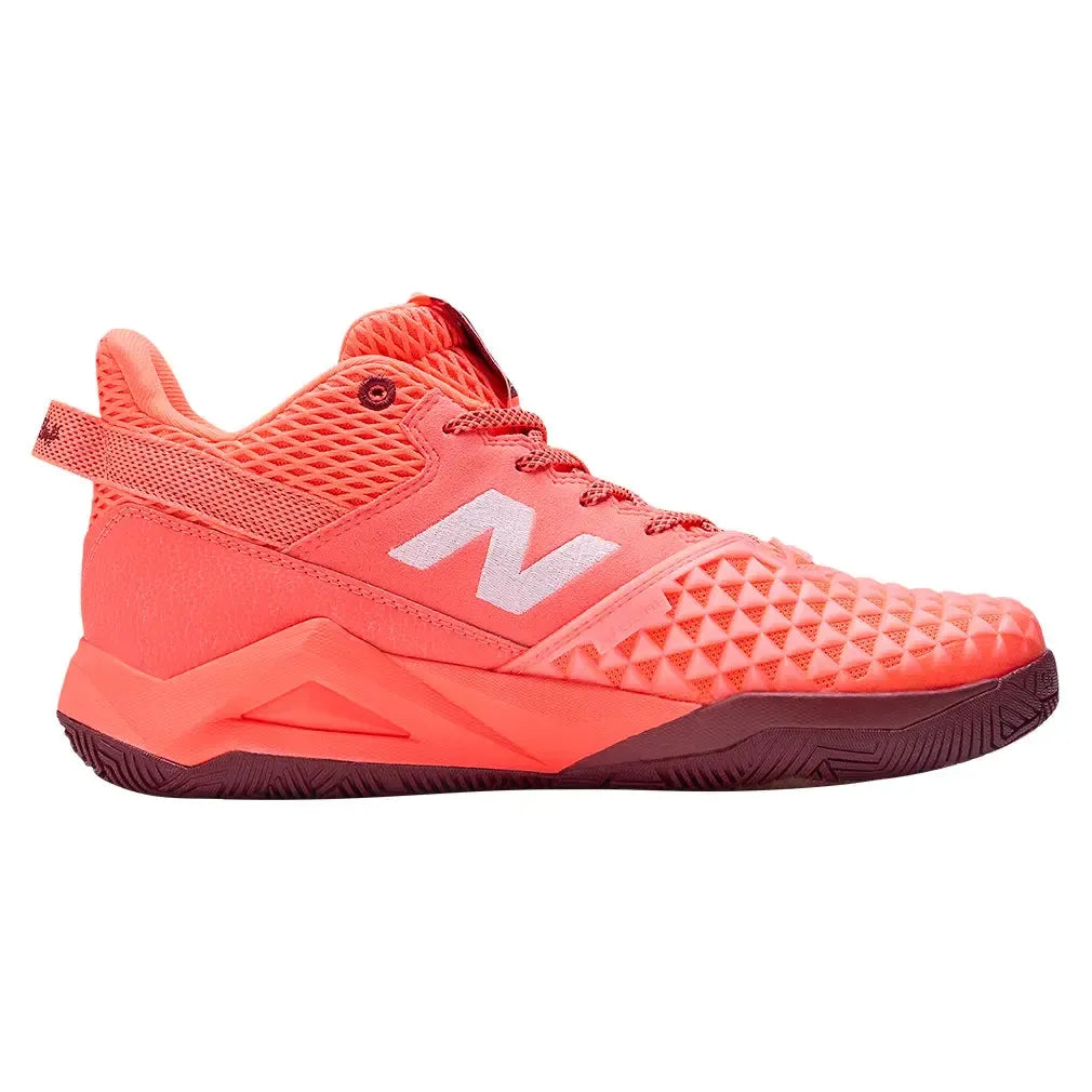 Women's Coco CG2 D Width Tennis Shoes Urgent Red and Monarch Burgundy