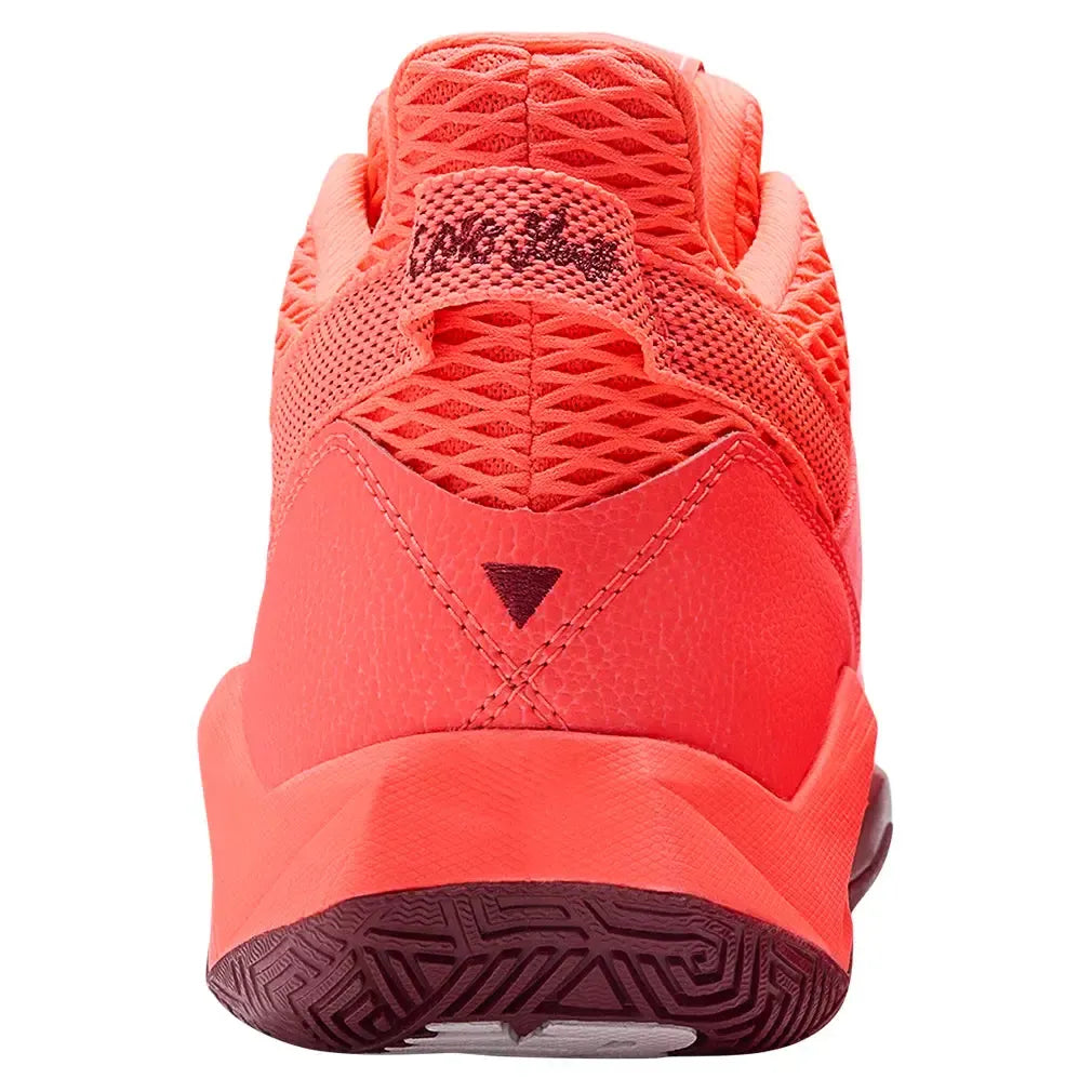 Women's Coco CG2 D Width Tennis Shoes Urgent Red and Monarch Burgundy