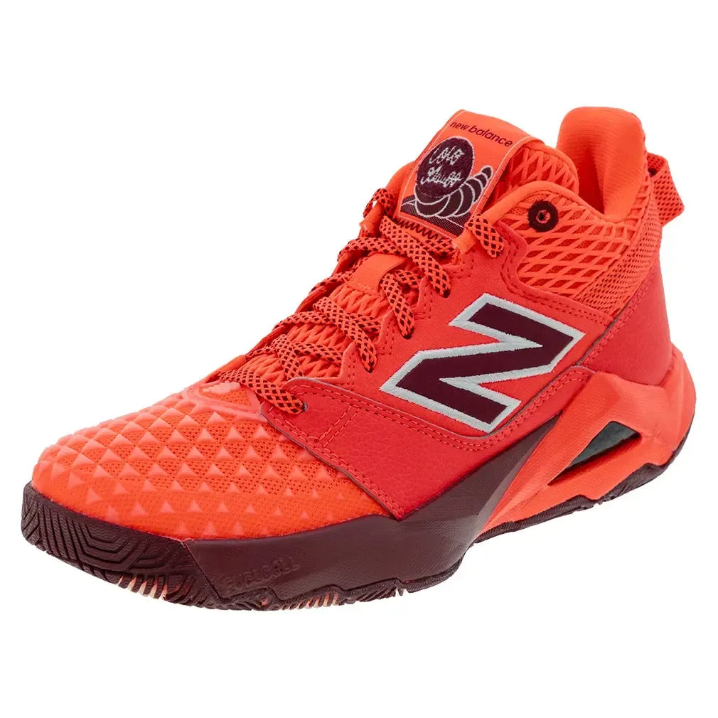 Women's Coco CG2 B Width Tennis Shoes Urgent Red and Monarch Burgundy-Footwear-New Balance-WCHCOCR2B-F25copy-Tennis Express