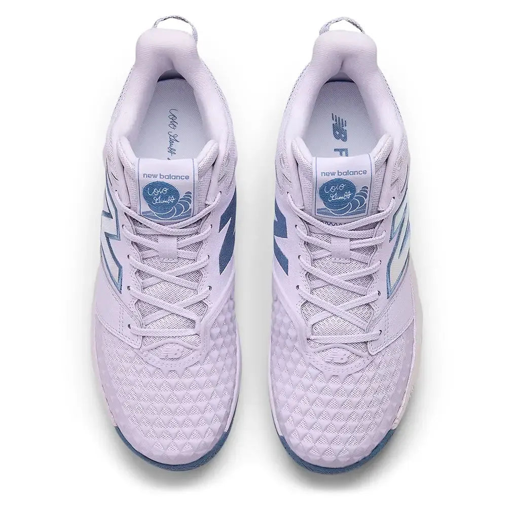 Women's Coco CG2 D Width Tennis Shoes Taro and Blue Gemstone