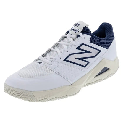 Women's FuelCell Delray B Width Tennis Shoes White and Navy-Footwear-New Balance-WCHCODW2B-S25-Tennis Express