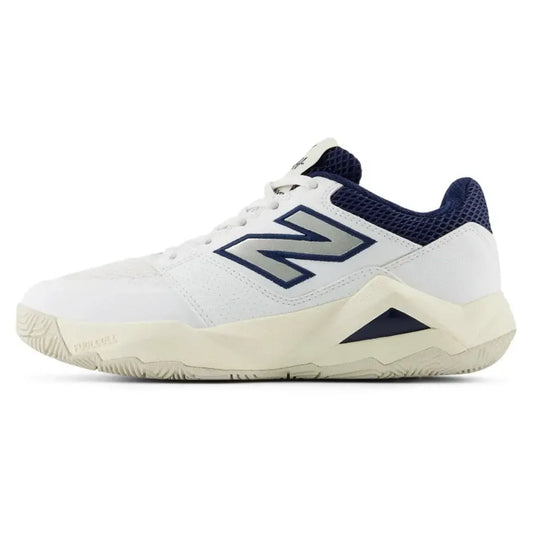 Women's FuelCell Delray D Width Tennis Shoes White and Navy