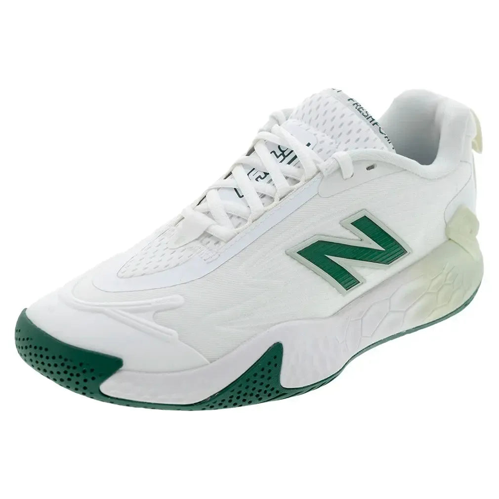 Women's Fresh Foam X CT-Rally D Width Tennis Shoes White and Marsh Green-Footwear-New Balance-WCHRALB1D-F24-1-[Sku]-Tennis Express