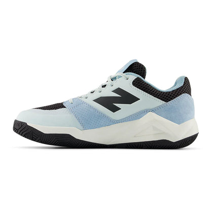 Women's Coco Delray D Width Tennis Shoes Glint Blue and Black