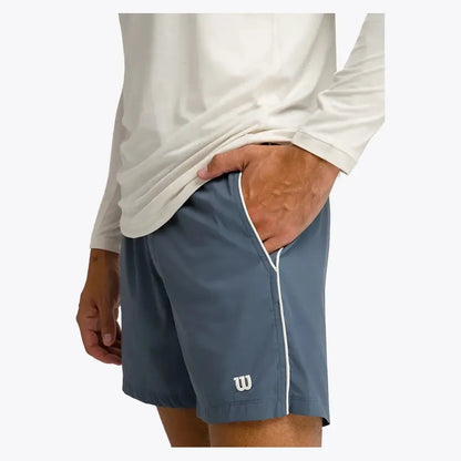 Men's 6 inch Unlined Volley Tennis Shorts Slate Blue