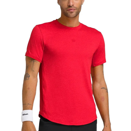 Men's Everyday Performance Tennis Tee Infrared-Apparel-Wilson-WM00011511-Tennis Express