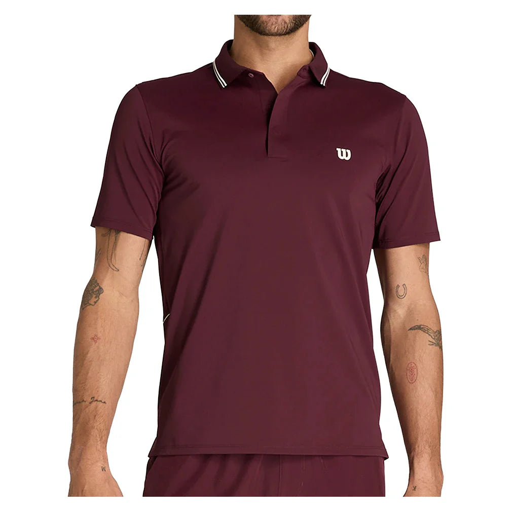 Men's Challengers Technical Tennis Polo Port Royale-Apparel-Wilson-Port Royale-S, [current_file_name-Tennis Express