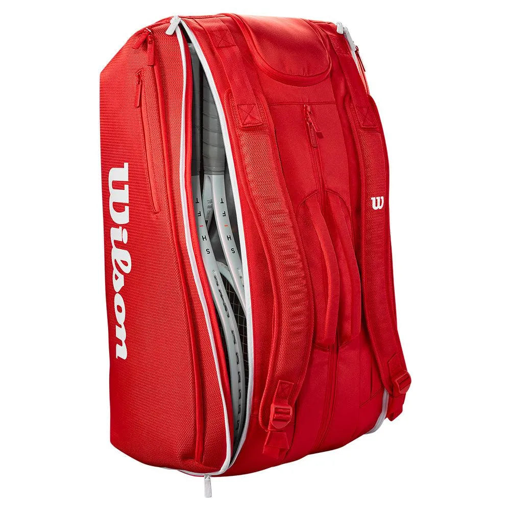 Super Tour 2025 15 Pack Tennis Bag Red