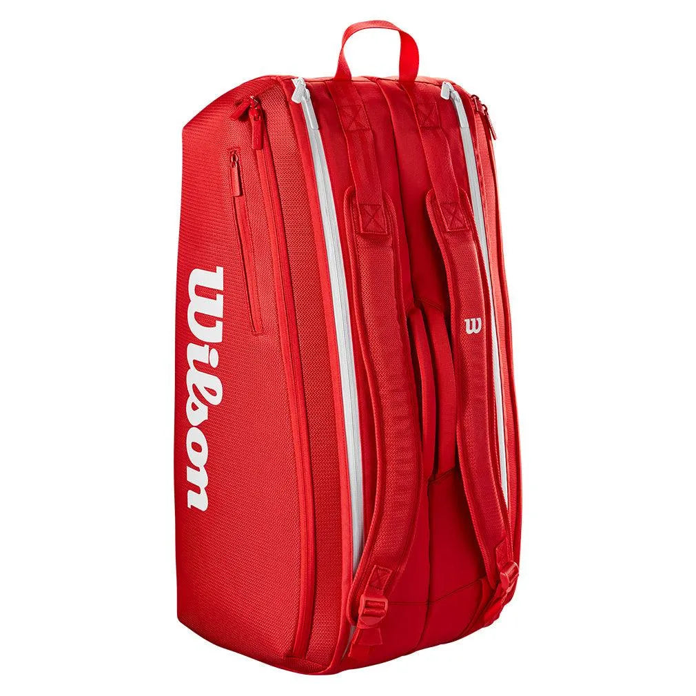 Super Tour 2025 9 Pack Tennis Bag Red