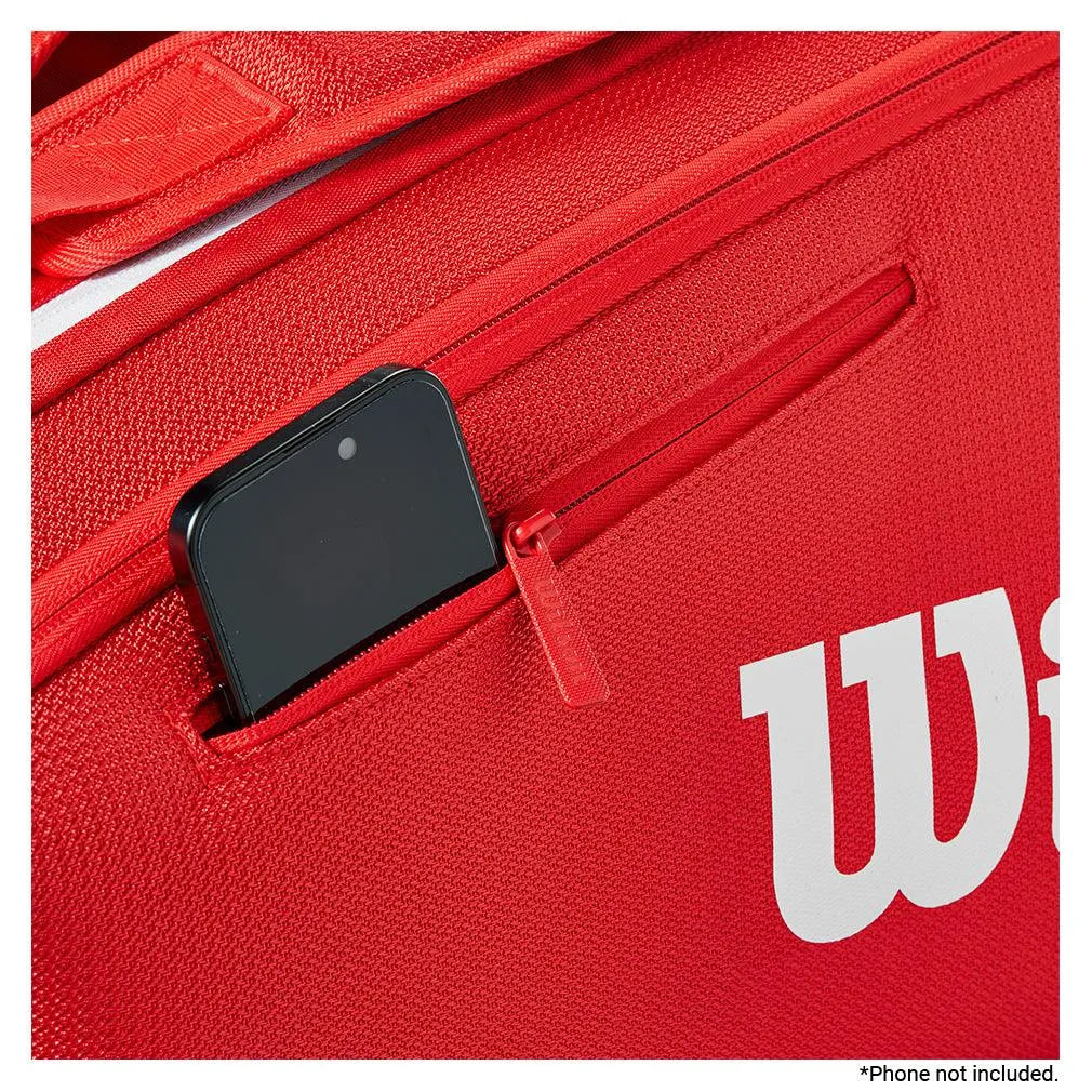 Super Tour 2025 6 Pack Tennis Bag Red