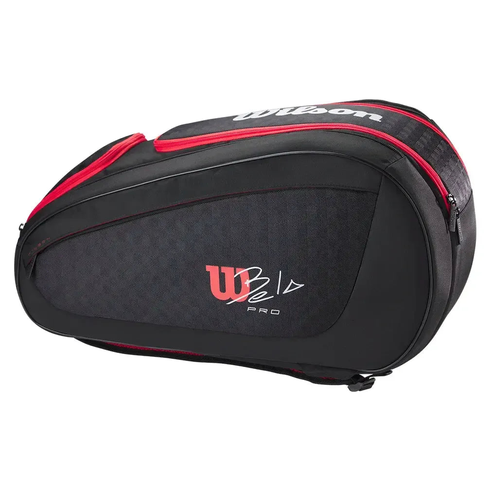 Bela V3 Padel Racquet Bag Black and Red