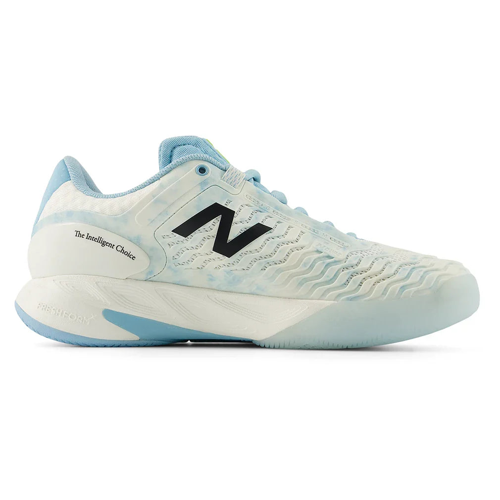 Women's Fresh Foam X CT-Rally v2 B Width Tennis Shoes Sea Salt and Glint Blue