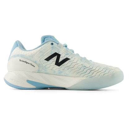 Women's Fresh Foam X CT-Rally v2 B Width Tennis Shoes Sea Salt and Glint Blue