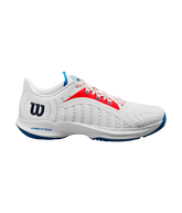 Wilson Hurakn Pro White/Wilson Red/D V Blue 2024 Padel Shoes Zapatillas Wilson