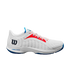 Wilson Hurakn Pro White/Wilson Red/D V Blue 2024 Padel Shoes Zapatillas Wilson