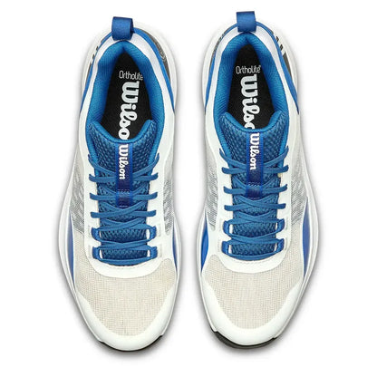 Men's Hurakn Pro V2 Padel Shoes White and Deja Vu Blue