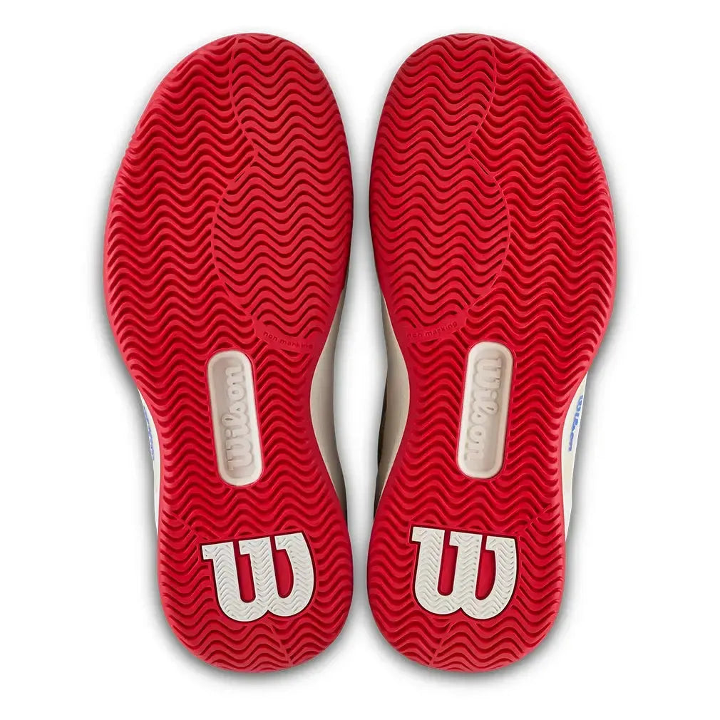 Women's Intrigue Pro USO Tennis Shoes Tofu and Amparo Blue