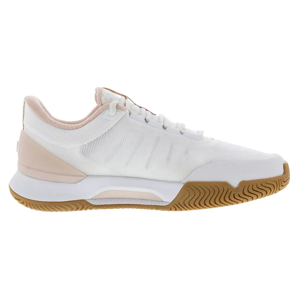 Womens Intrigue Tour Clay Tennis Shoes White and Cameo Rose