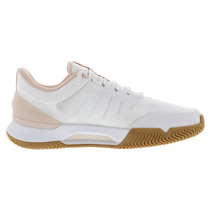 Womens Intrigue Tour Clay Tennis Shoes White and Cameo Rose