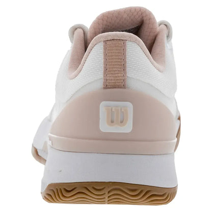Womens Intrigue Tour Clay Tennis Shoes White and Cameo Rose
