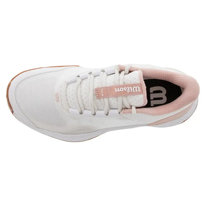 Womens Intrigue Tour Clay Tennis Shoes White and Cameo Rose