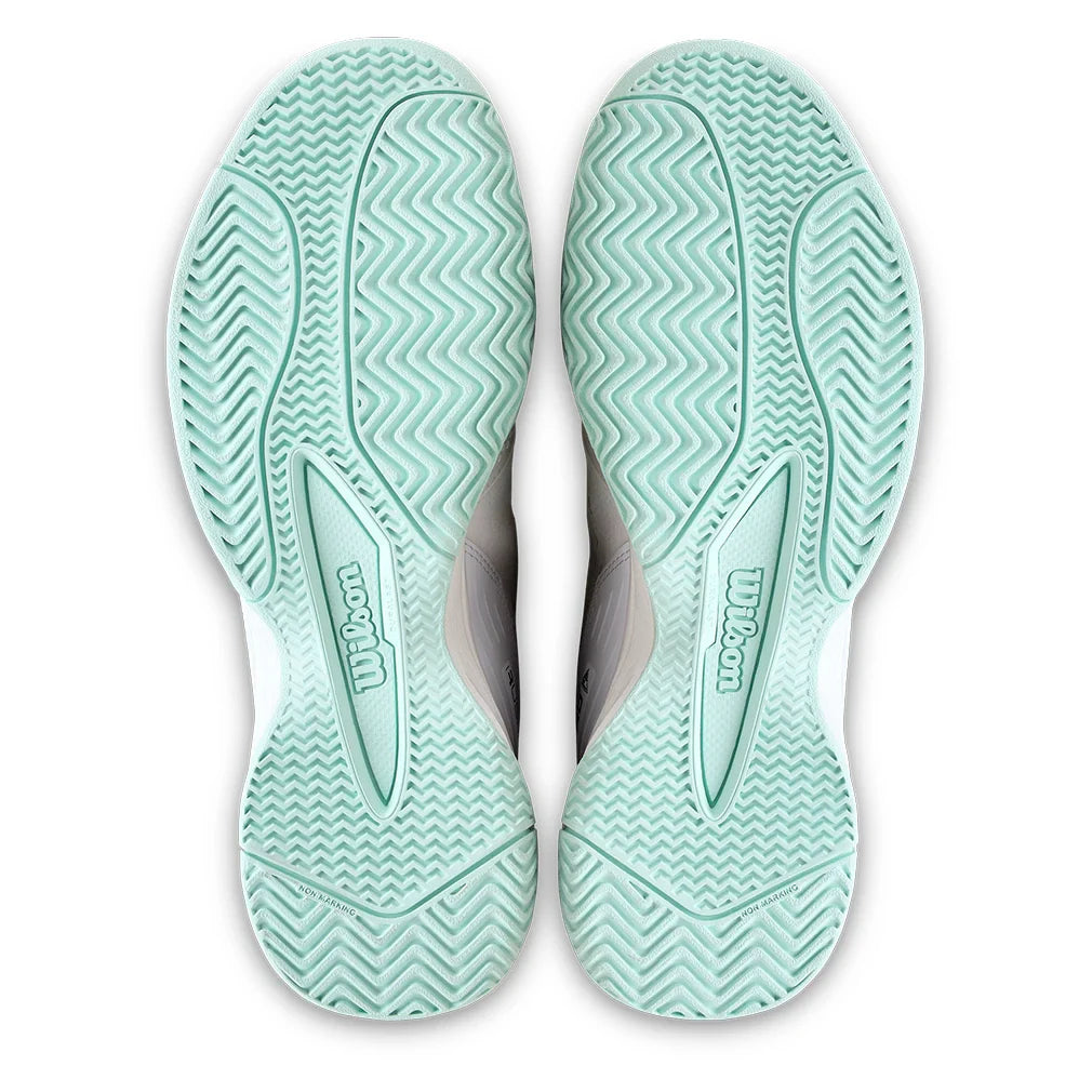 Juniors' Rush Pro L Tennis Shoes White and Bay