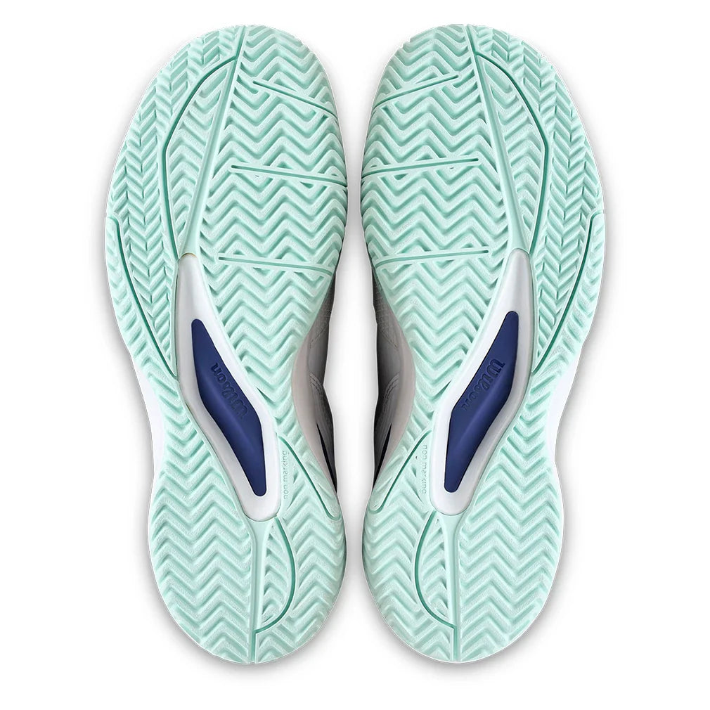 Juniors' Rush Pro Ace Tennis Shoes White and Bay