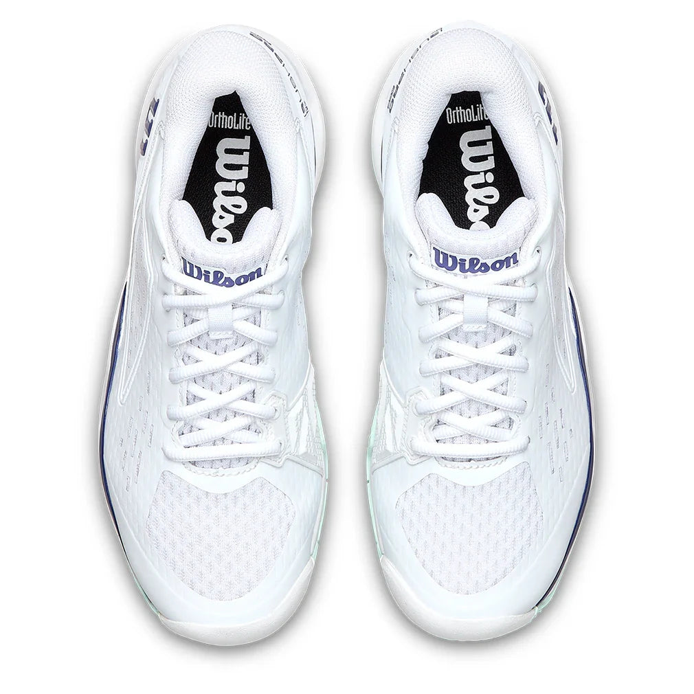 Juniors' Rush Pro Ace Tennis Shoes White and Bay