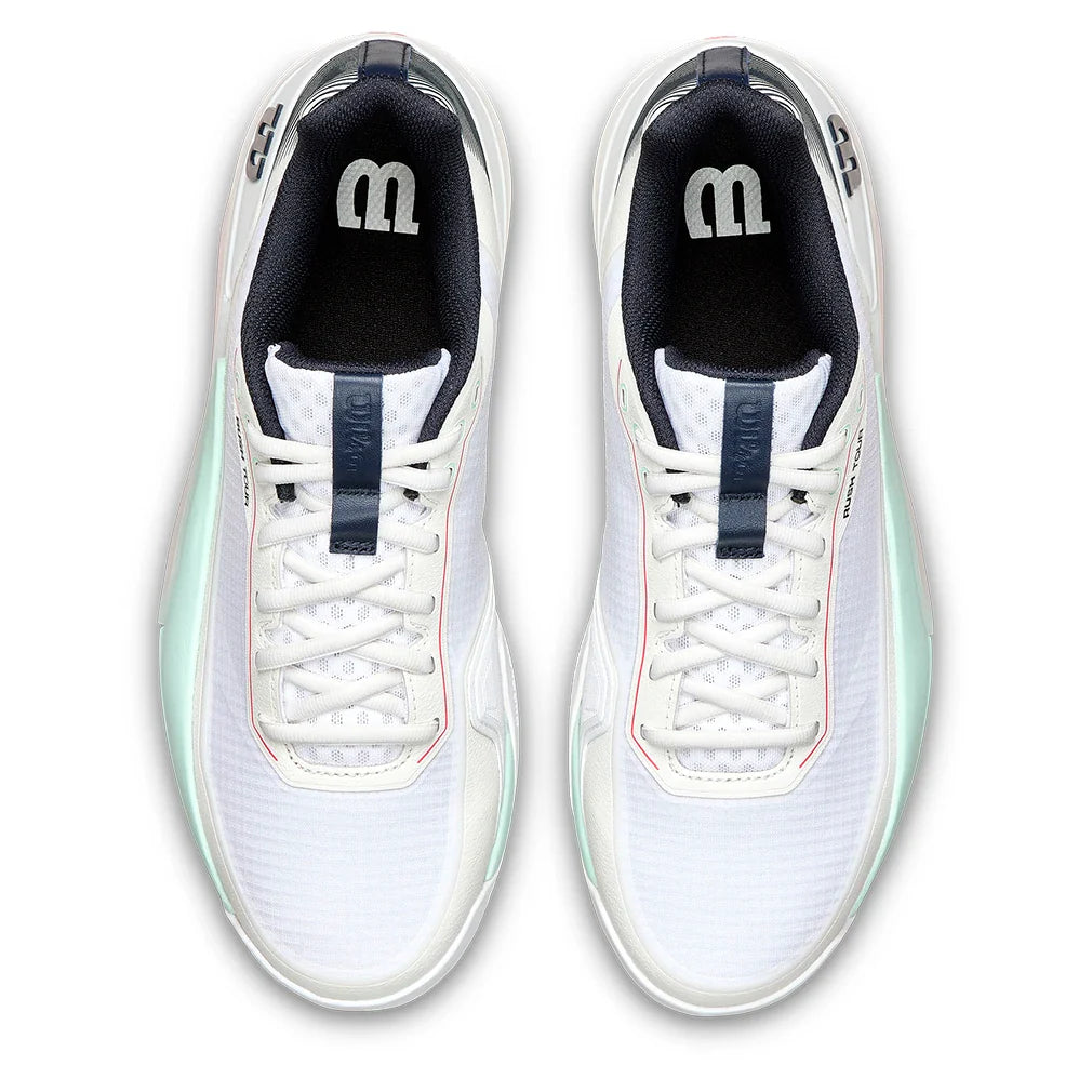 Men's Rush Tour 5 Clay Tennis Shoes White and Bay