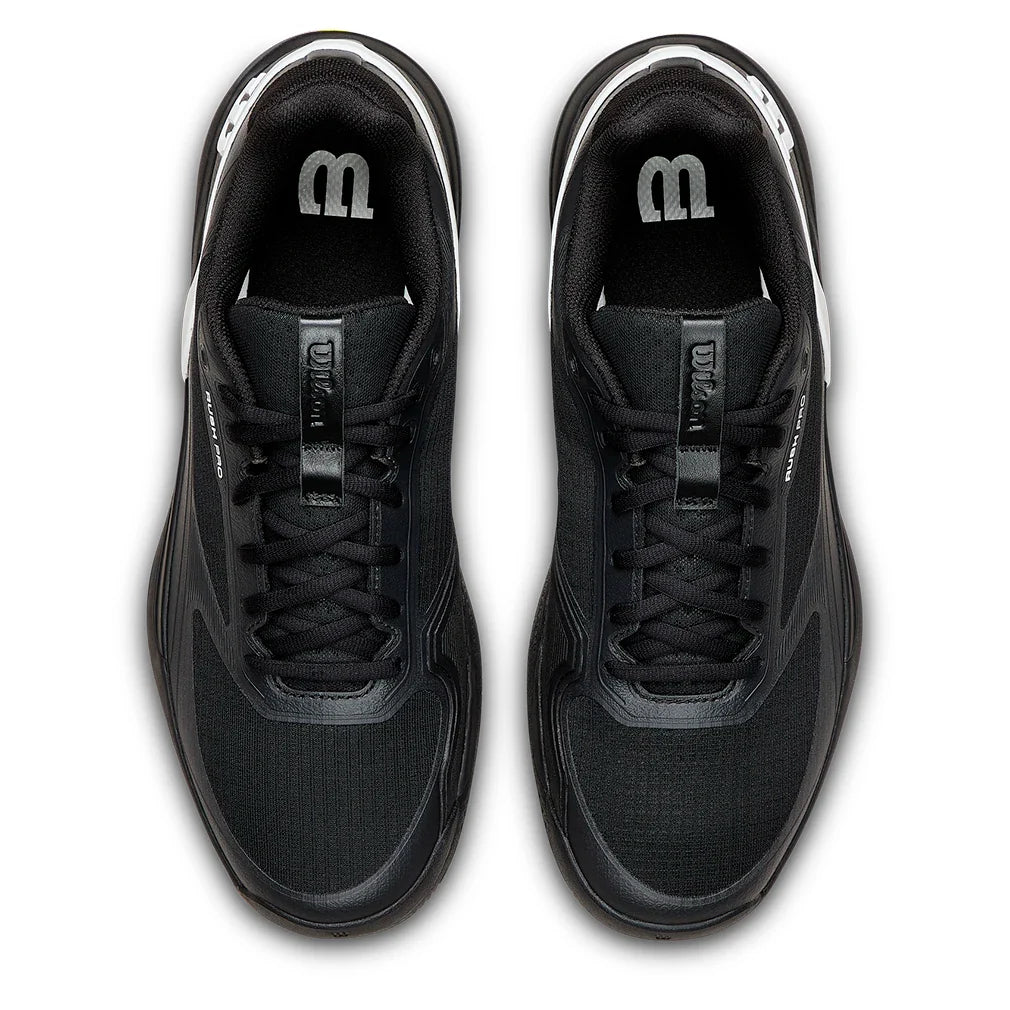Men's Rush Pro 5 Tennis Shoes Black and White