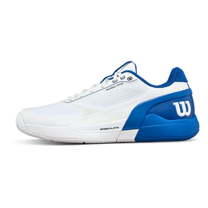 Men's Rush Pro 5 Tennis Shoes White and Deja Vu Blue