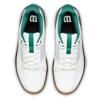 Men's Rush Lite 5 Tennis Shoes White and Evergreen
