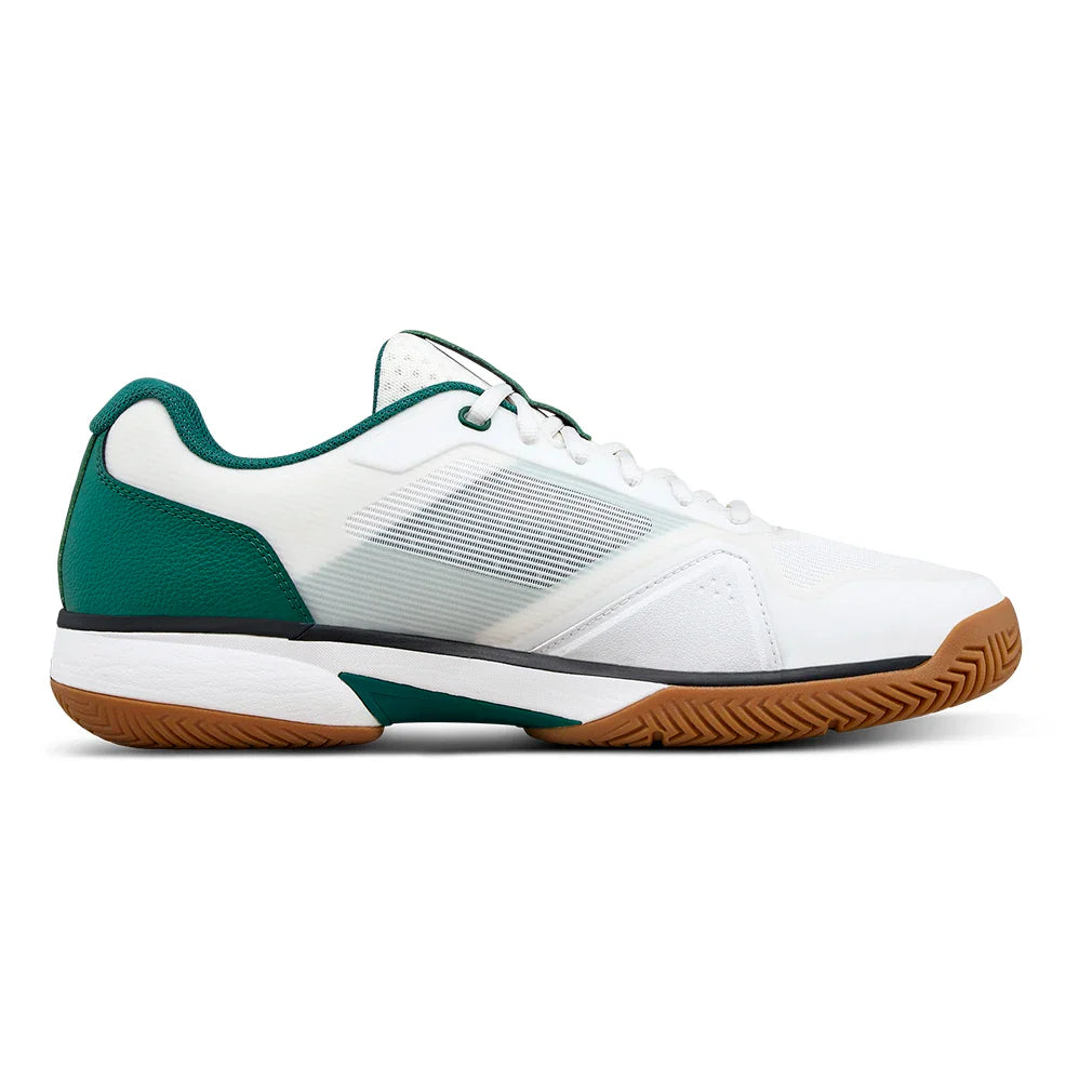 Men's Rush Lite 5 Tennis Shoes White and Evergreen