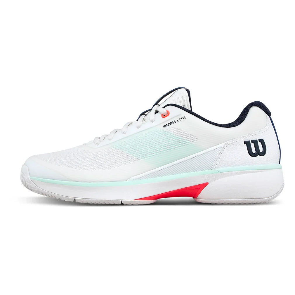 Men's Rush Lite 5 Tennis Shoes White and Bay