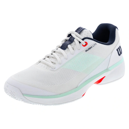 Men's Rush Lite 5 Tennis Shoes White and Bay