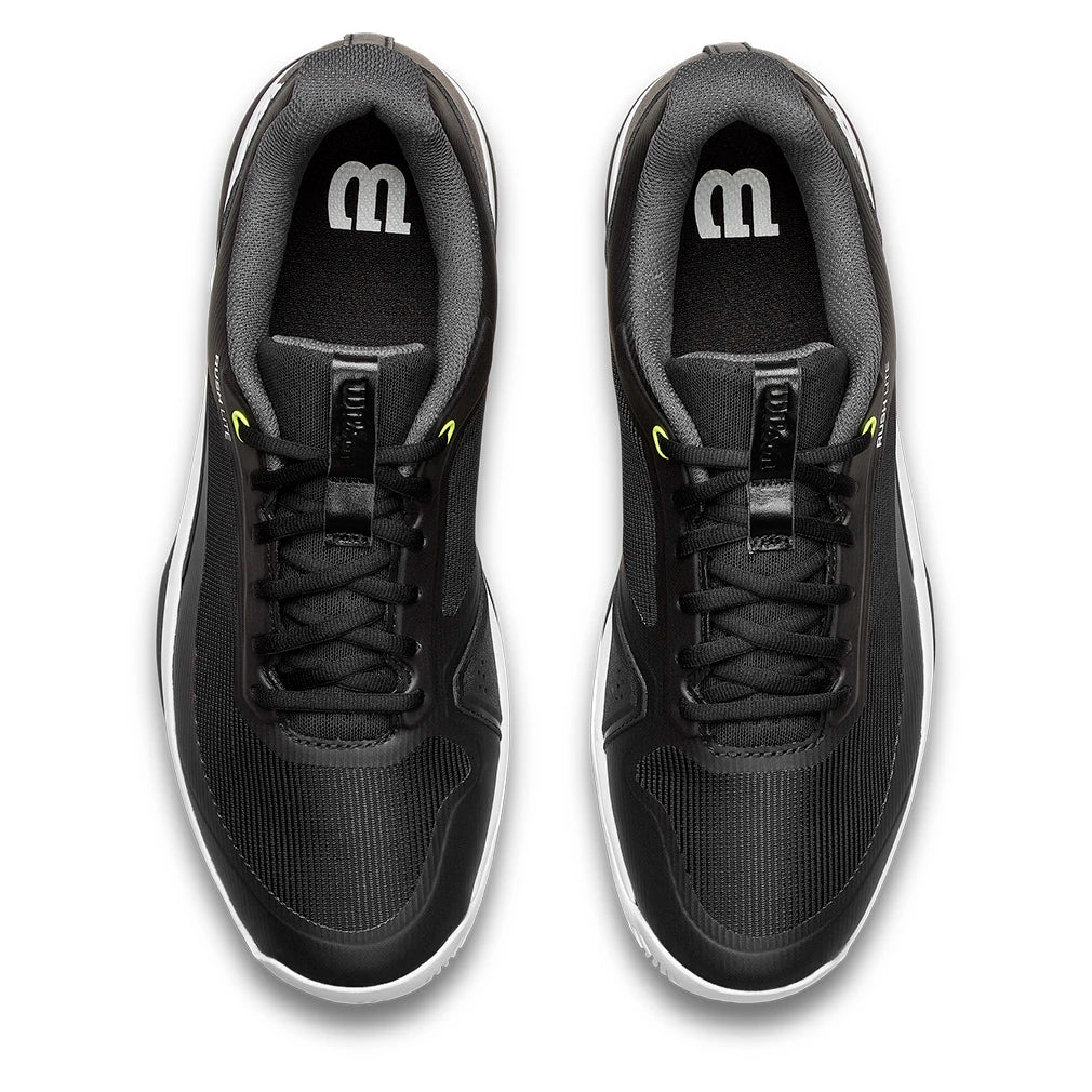 Men's Rush Lite 5 Tennis Shoes Black and White