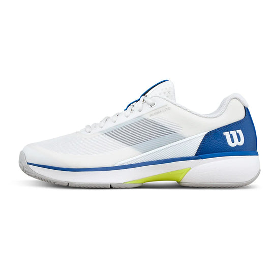 Men's Rush Lite 5 Tennis Shoes White and Deja Vu Blue