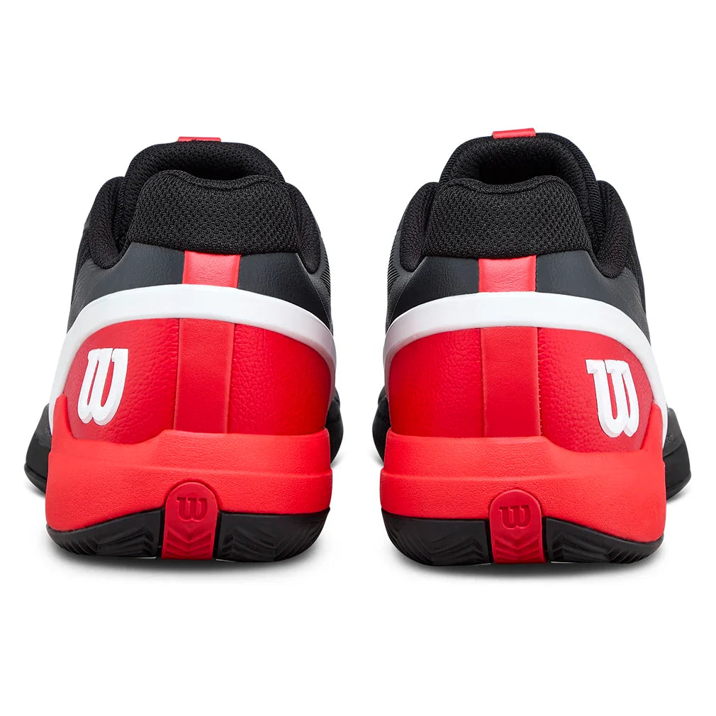 Men's Rush Pro 5 Clay Tennis Shoes Black and Infrared