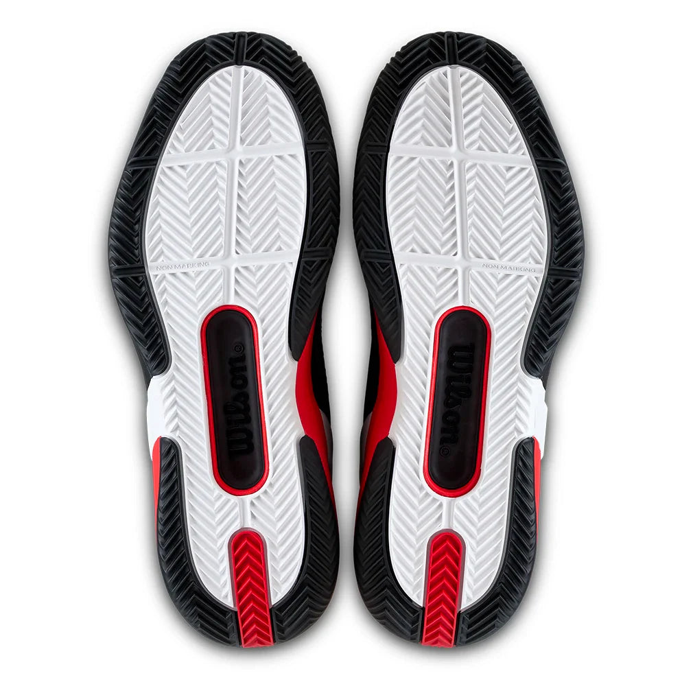 Men's Rush Pro 5 Clay Tennis Shoes Black and Infrared