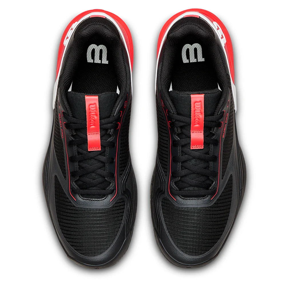 Men's Rush Pro 5 Clay Tennis Shoes Black and Infrared