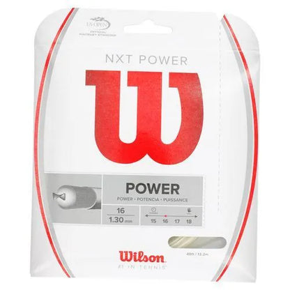 NXT Power Tennis String Natural-Strings-Wilson-WRZ941SET-16-Tennis Express
