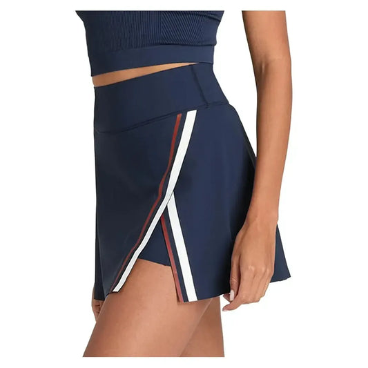 Women's Slice Tennis Skort Classic Navy and Clay Court