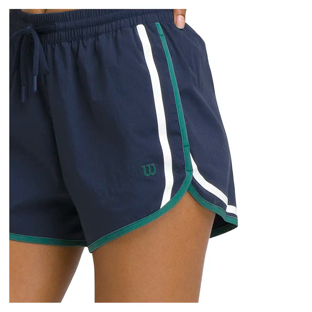 Women's Ellyn Tennis Short Classic Navy and Field Green