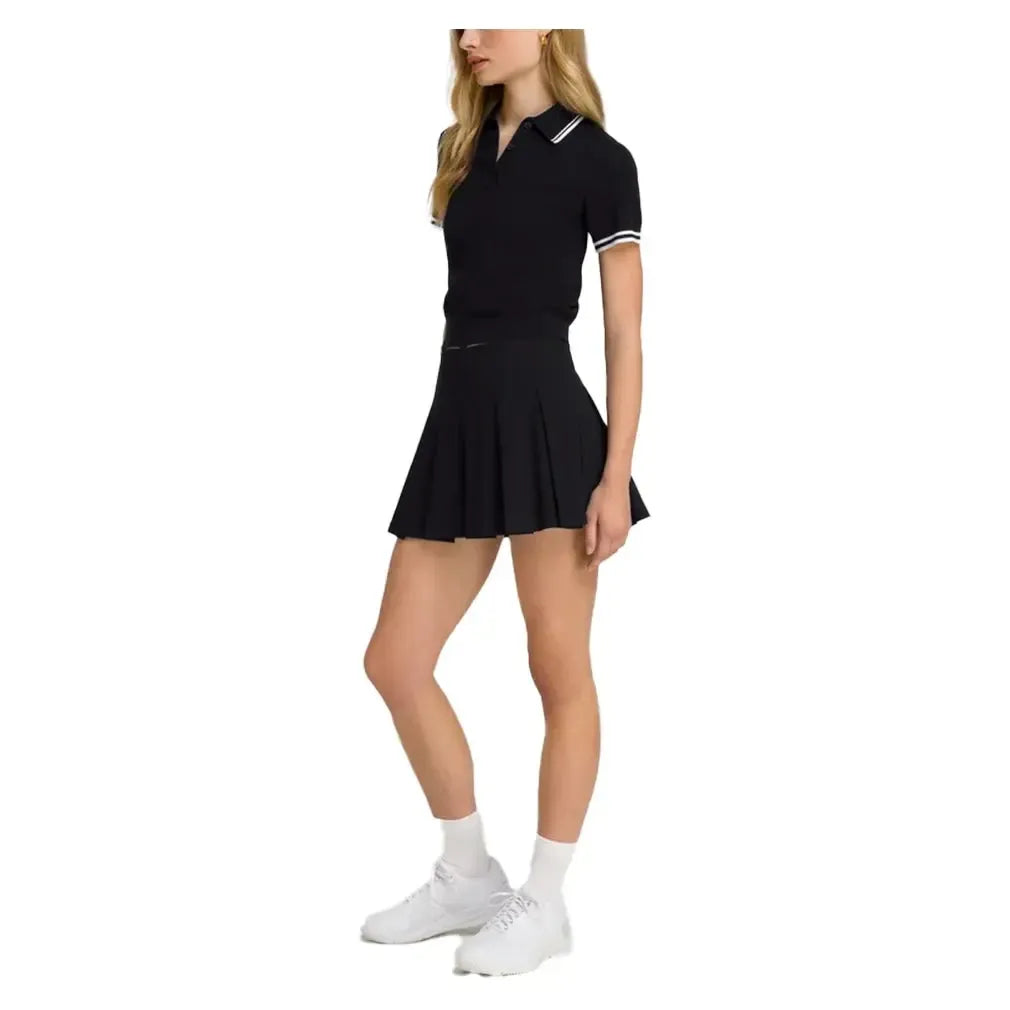 Women's Classic Pleated Mini Tennis Skort Black