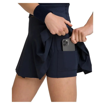 Women's Classic Pleated Mini Tennis Skort Classic Navy