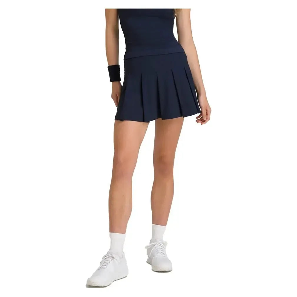 Women's Classic Pleated Mini Tennis Skort Classic Navy